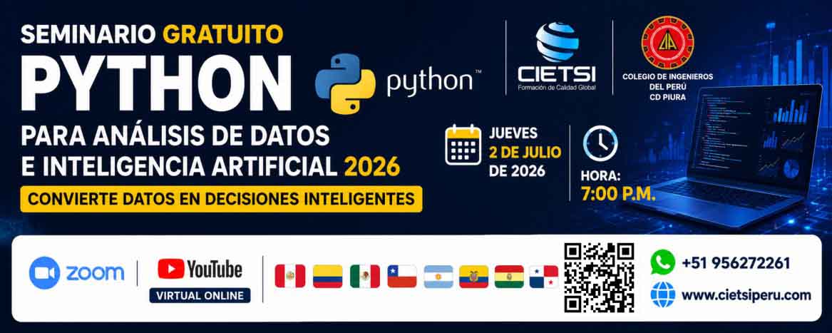 seminario gratuito python para anAlisis de datos e inteligencia artificial 2026